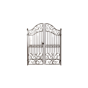 Decorative Wrought Iron Yard Gate “Baroque Elegance”